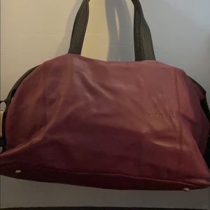 Sharif purplish leather handbag